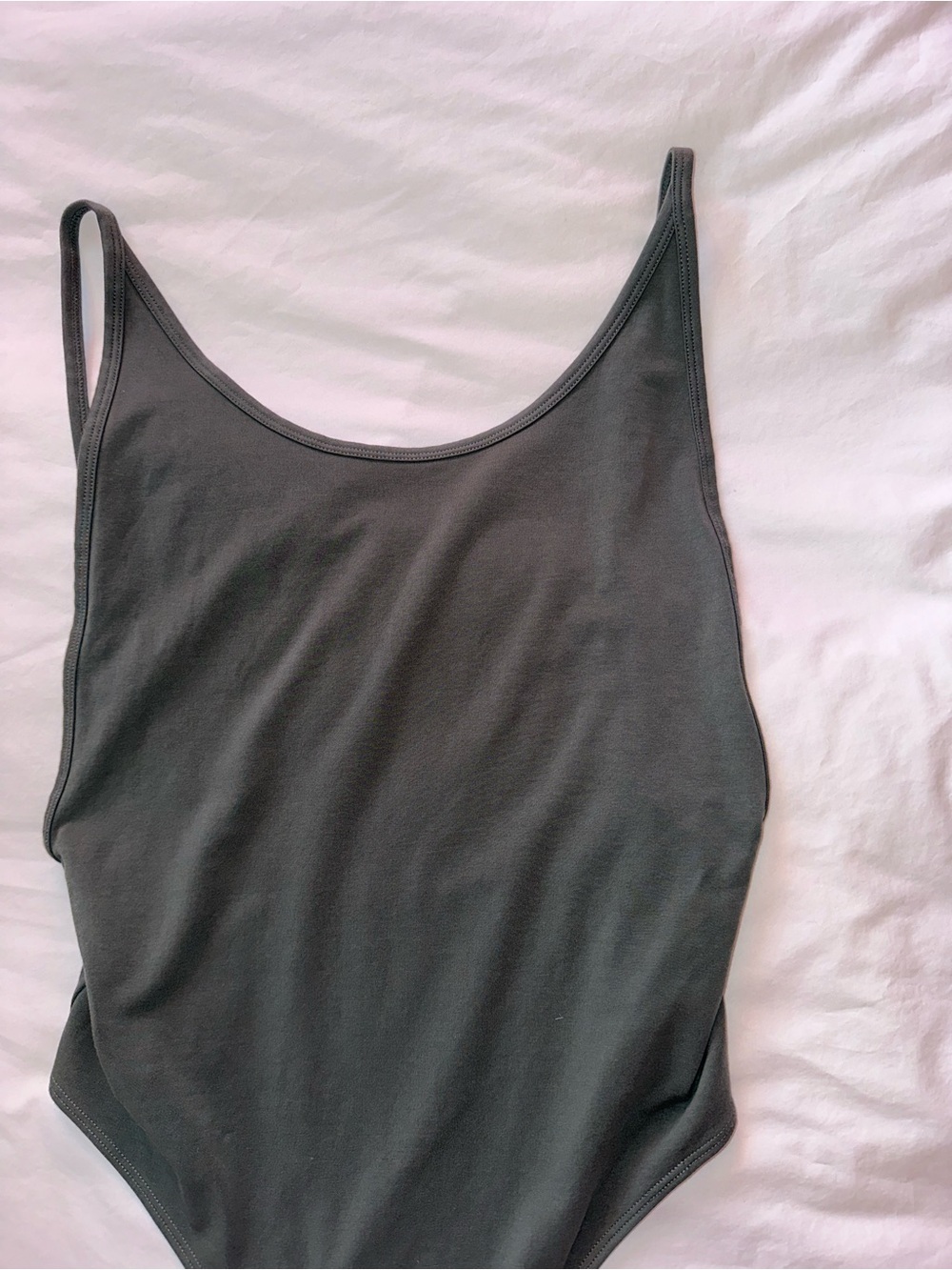 TNA LOW BACK BODYSUIT - GREEN